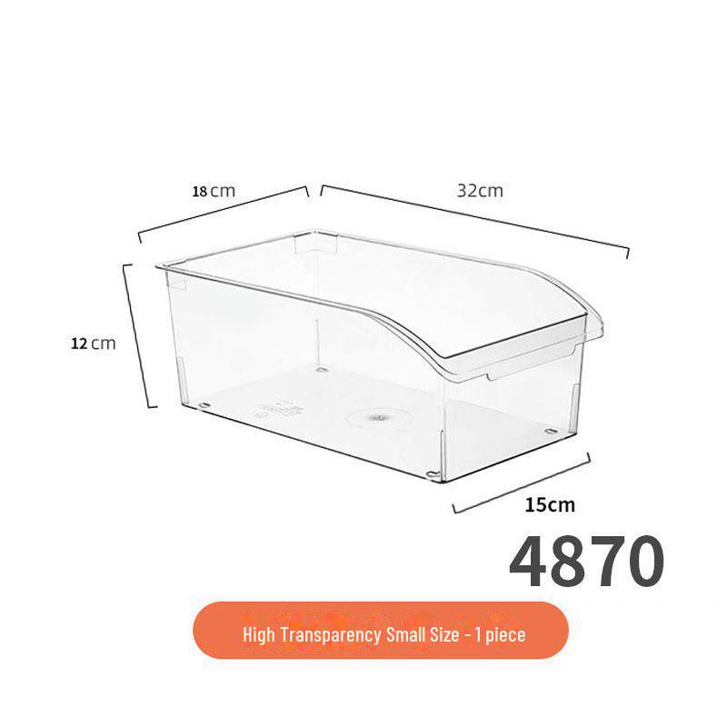 Refrigerator Storage Drawer Box, Food-Grade Transparent PET Basket