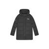 Letter Logo Printed Casual Mid-Length Down Jacket Men Outerwear Black F51M349904A-BK