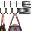 10 шт. крючков для вешалок для сумок, вешалка для сумок с уникальным дизайном Twist, крючки для сумок, сумок, ремней, шарфов, шляп, одежды