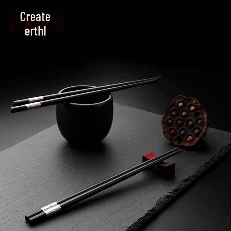 Палочки для еды из бытового сплава Chuangjian, изготовленные для отелей и ресторанов, поставляются в наборе из 10 пар из некостяного фарфора, бамбука и дерева.