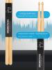 5A walnut drumsticks, 3 pcs - universal for rock, jazz and metal