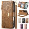 Кожаный чехол-книжка для Samsung Galaxy S26 S25 Edge S24 FE Ultra A57 A37 A17 A16 A26 A56 A36 A55 A35 A25 A15 A05 с карманами для карт