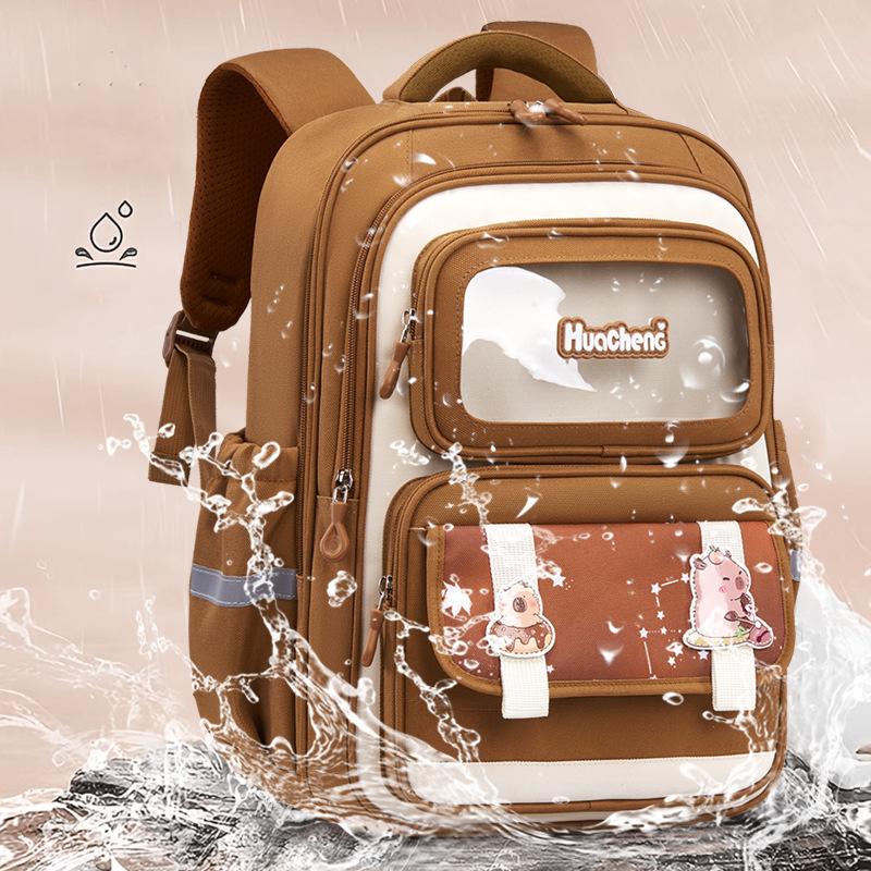 Школьный рюкзак Kapibala для школьников, рюкзак для начальной школы, детский рюкзак, облегчающий нагрузку, рюкзак большой вместимости