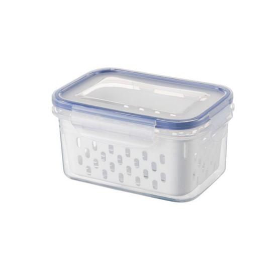 Контейнер для хранения продуктов в холодильнике, коробка для хранения фруктов со съемным дуршлагом, органайзер для холодильника для салата, ягод, овощей, для сохранения свежести