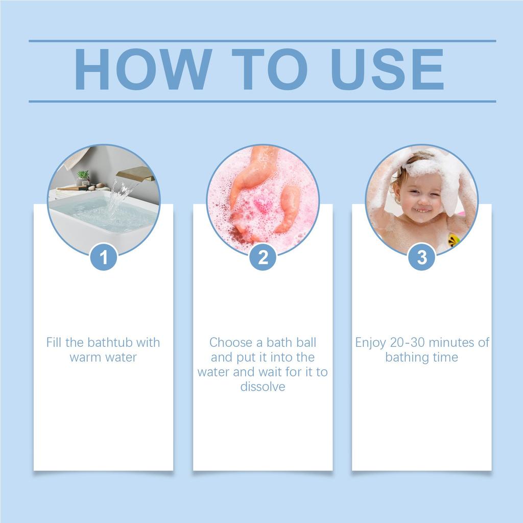 Набор шариков для душа Bubble Shower Balls, долговечный, цветочный, натуральный, растительный, очищающий, красочные горячие источники и пенные ванны