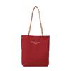 Canvas Tote Bag For Women Large Capacity Student Shoulder Handbag With Alphabet Embroidery Design For Daily Use