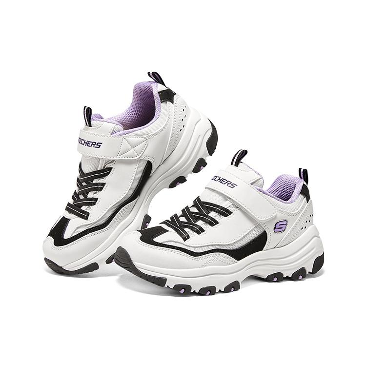 (GS) Skechers I-Conik 'White Black Purple' Kids' 8701649L-WBKL