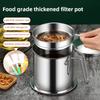 Stainless Steel Oil Strainer Pot Container Jug Storage Can With Filter Cooking Oil Pot For Kitchen Household Tools