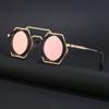Steampunk Style Sunglasses Men'S Personality Metal Sunscreen Sunglasses Women'S Tide Shades