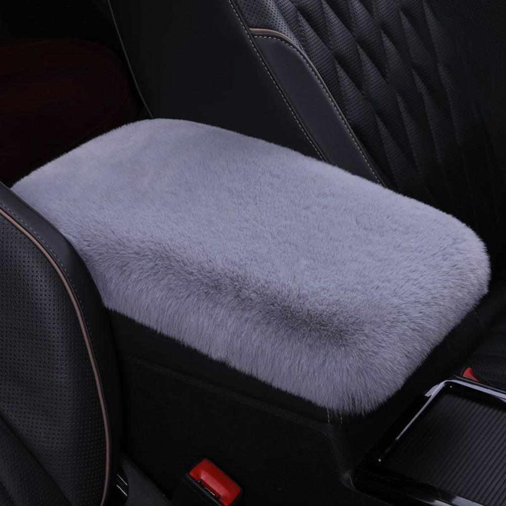 Плюшевый автомобильный подлокотник, подушка, теплая центральная консоль, подлокотник, внутренние накладки, универсальный чехол, уборка, украшение для автомобиля, хранение X6A8