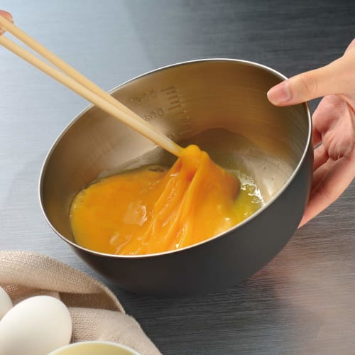 Wahei Freiz Tsubame-Sanjo Okatte Stainless Steel Strainer and Bowl Set, 18cm, OK-002