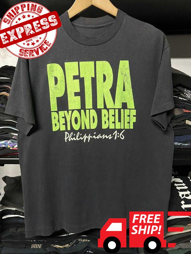 Футболка с коротким рукавом Petra Band Beyond Belief S-2345XL Черная OB14 Унисекс