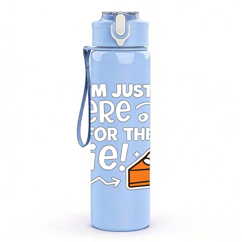 1PC Boots Fall Season Quote 750ml Color Plastic Sports Water Bottle Leakproof Flip Straw Lid Suitable for Sports Office Home Use