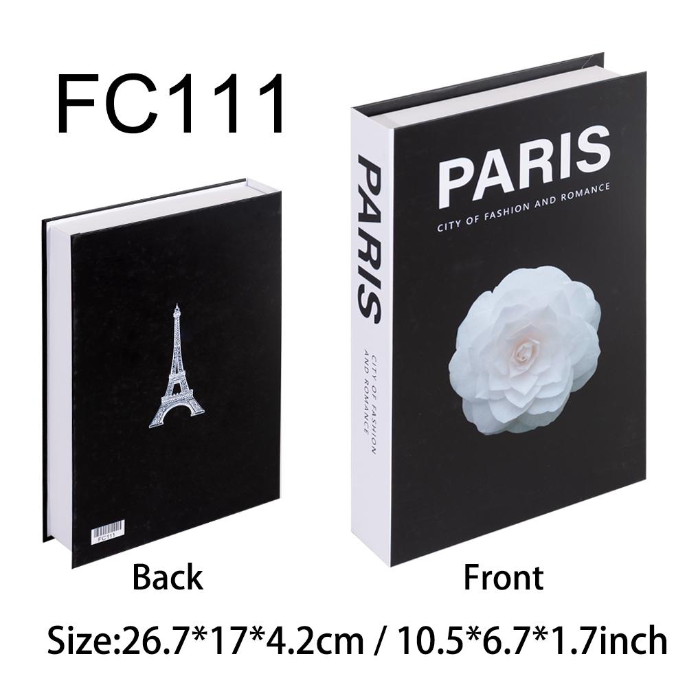 New York Paris London Series Luxury Fake Book Decoration Remote Control Storage Box Fashion Coffee Table Decoration Accessories