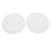 2PCS 6 Inch Boat Round Inspection Deck Plate with Detachable Cover for Marine Yacht White