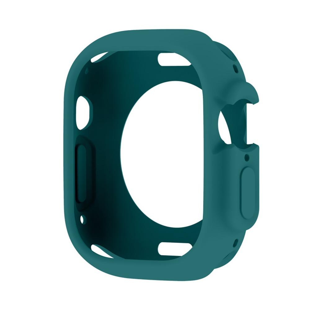 Полый силиконовый чехол, защитная пленка для экрана, защитная рамка для умных часов Apple Watch Ultra 49 мм