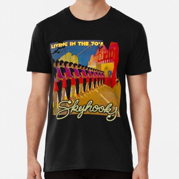 AusRock 100 Skyhooks Living In The 70#039;s TShirt Made in Australia Unisex T-Shirt