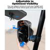 Side Mirrors And Center Mirror with Roll Bar Cage,Adjustable Rear View Side Mirrors Compatible with Polaris RZR, Zforce,Commander Maverick X3