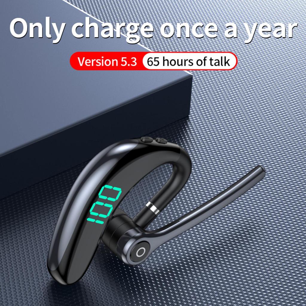 Wireless Bluetooth-compatible 5.3 Headphones Dual Mic Noise Reduction Headset Ear Hook Business Earphone