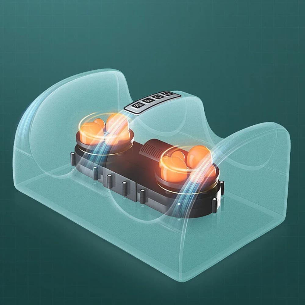 Горячий компресс Электрический массажер для ног Тепловая терапия Шиацу Разминающий ролик Облегчение мышц Усталость Массаж ног Спа-машина