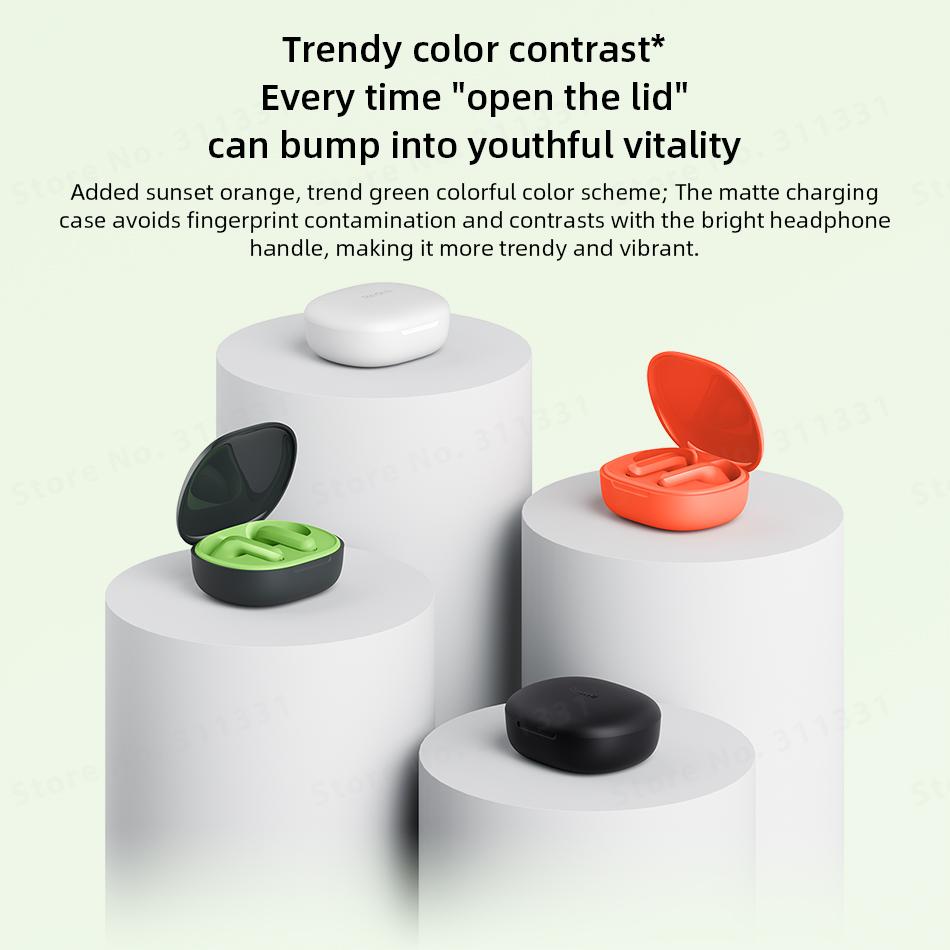 Xiaomi Наушники Redmi Buds 4 Lite TWS Bluetooth-гарнитура Mi True Беспроводные наушники с длительным временем автономной работы и микрофоном