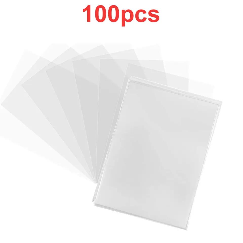 300/100Pcs 66X91Mm Card Sleeve Game Card Sleeve Protector For Italian Brainrot Collectible Cards Storage Trading Card Sleeves