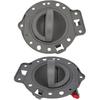 OCPTY Door Handles Interior Front Driver Left Passenger Right Side Replacement fit 2006-2010 for Jeep Commander Inside Inter Door Handles Texture