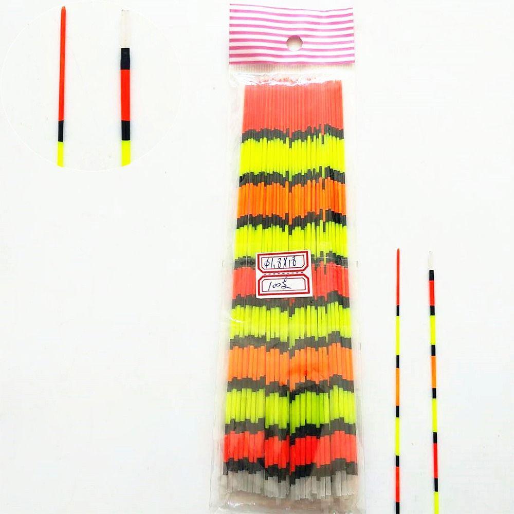 10pcs DIY Fishing  Float Top Drift Tail Eye catching Fishing Float Top Floats Buoy  Night Fishing