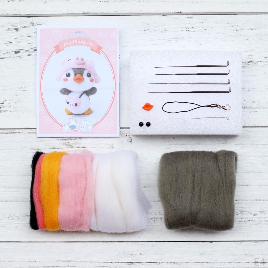 Felting Felted DIY with Instructions Wool, ,Foam Mat