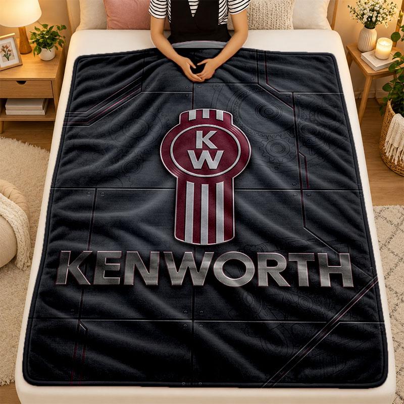 Flannel BlanketKenworth Warm Soft Throw Blanket for Indoor Sofa Bed Living Room Use
