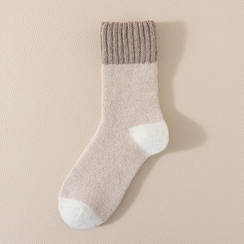 Мужские очень толстые шерстяные и кашемировые носки до середины икры - Зимние теплые, выше колена, с плюшевой подкладкой для пожилых людей