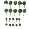 20 Pcs Shrub Vegetation Military Scene Sand Table Landscape Tree Model Deor
