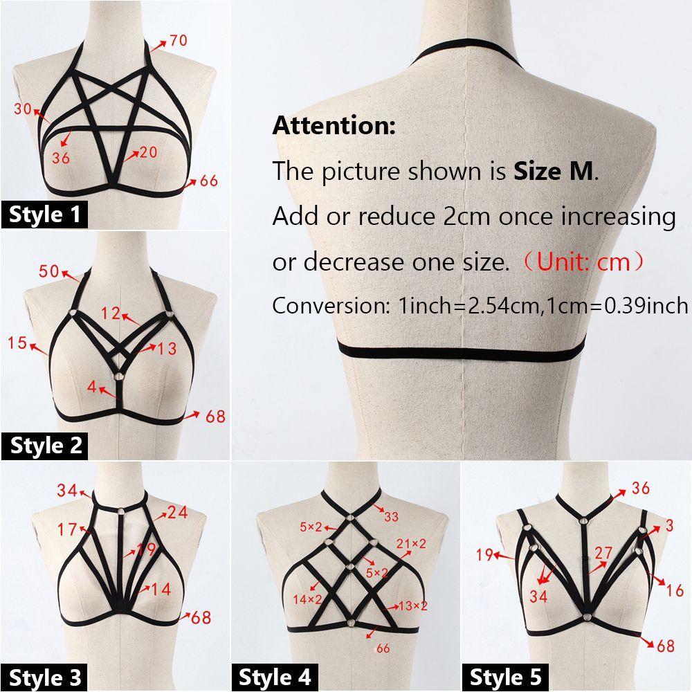 Summer Bralette Bustier Belt Lingerie Push Up Crop Top Cage Harness Sexy Bandage Bra