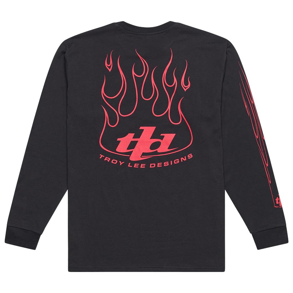 TroyLeeDesigns RS Taichi Long Sleeve Crew Neck Long Sleeve T-Shirt TORCHED LONG SLEEVE TEE TDA051 CARBON M