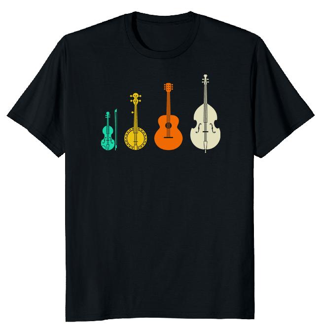 Футболка унисекс с изображением гитары Bluegrass