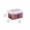 Герметичный контейнер для хранения продуктов Мясо Фрукты Овощи 4 отделения Органайзер для холодильника Хранитель мяса фруктов овощей Пластиковый контейнер для гарнира