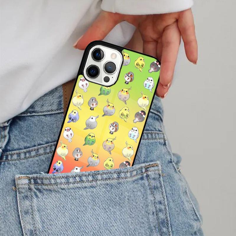 Chubby Cockatiel Parrot Bird Phone Case Magesafe Magnetic Wireless Cover For iPhone 17 Air 16 16e 11 12 13 14 15 Pro Max Plus