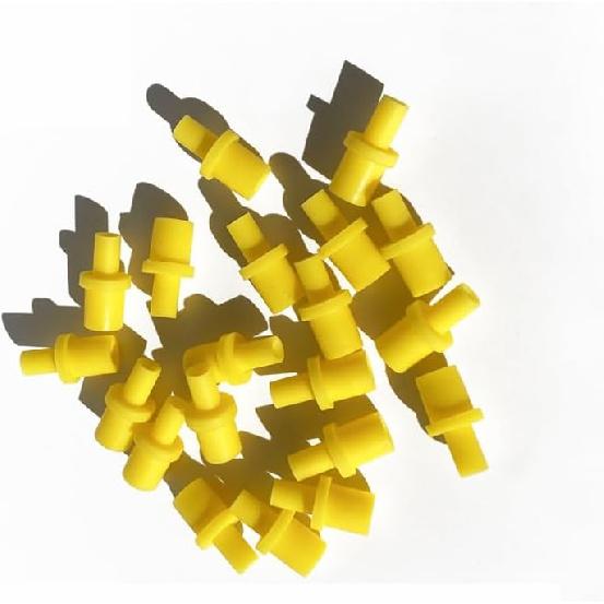 Набор для чистки печатающих головок, 5 шт. Шприц, Соединитель для сопла, Конвертер 4 мм, Желтый резиновый адаптер для струйных принтеров Epson Ecotank, HP, Brother