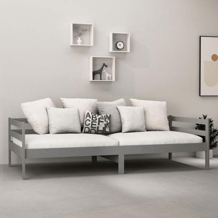 Lit de repos - Maison Exclusive - 90x200 cm - Bois de pin massif - Canapé-lit multifonctionnel