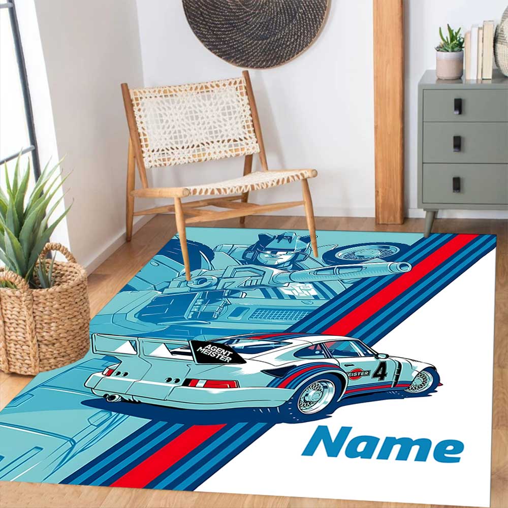 Truck Racing2 Customize your name rug, office chair cushion, home bedroom living room gift.