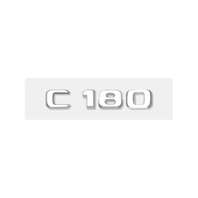 C32 C35 C180 C200 C220 C230 C260 C280 C300 logo car stickers for mercedes O8 C class refit rear boot trunk displacement label YT8