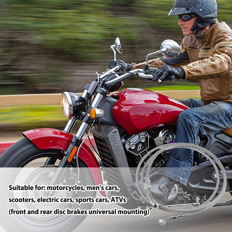 Гидравлические тормозные магистрали для мотоциклов 110 см, шланги сцепления, нержавеющий тормозной шланг, сменная трубка сцепления, аксессуары для мотоциклов