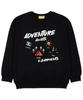 UNION GARMENTS Await Camping French Terry Oversized Sweatshirt Black