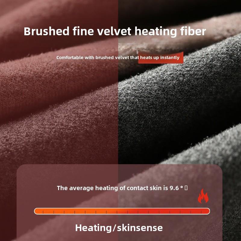 Комплект термобелья из кашемира и шелка: Женский и мужской осенне-зимний многослойный костюм из бархата