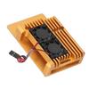 Защитный корпус корпуса с двойным вентилятором охлаждения для Raspberry Pi 3 Model B B+