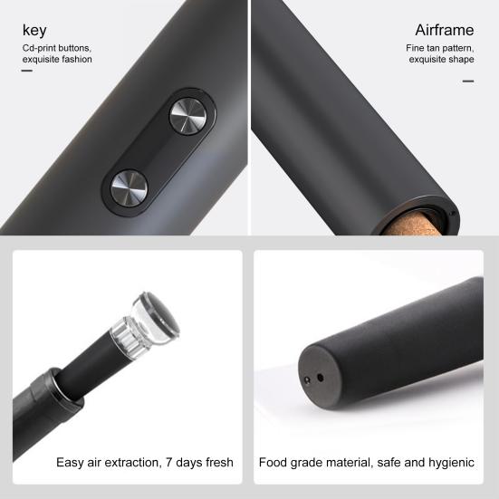 Электрический штопор для вина, автоматический штопор, перезаряжаемый диспенсер для вина, резак для фольги, вакуумная пробка, эффективный инструмент для открывания бутылок на кухне