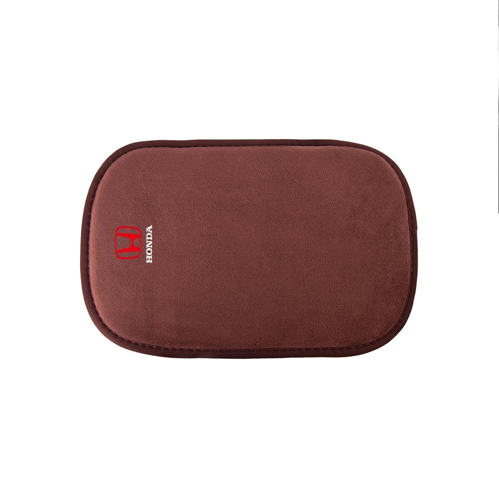 Fur Leather Car Armrest Mat Center Console Arm Rest Protection Pads For Honda Civic CRV City Jazz Accord CR-Z VTEC Vezel Insight