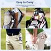 Portable Golf Ball Bag PU Leather Golf Ball Waist Bag Colorful Golf Ball Pouch  Golf Accessory