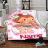 Custom Name Strawberry Shortcake Dreamscape Party Blanket For Couch Bed Plush Cozy Fuzzy Blanket Super Soft Warm Blankets For Fall And Winter 0916253