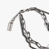 HYPNOTIZE SILVER MIX CHAIN BRACELET_VER. 04